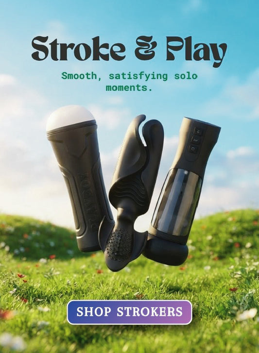 Stroke & Play — male masturbators and strokers for solo play, Self-Love September.