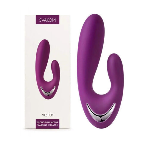 Svakom Vesper Strong Dual Motors Warming Vibrator - Waterproof Vibrators