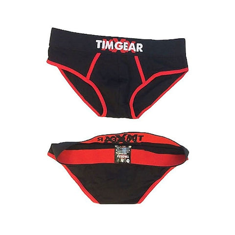 Professional Black and Red Brief by TIM Gear - Mens Briefs And Boxers
