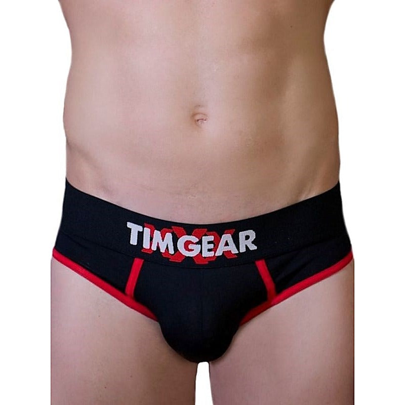 Professional Black and Red Brief by TIM Gear - Mens Briefs And Boxers