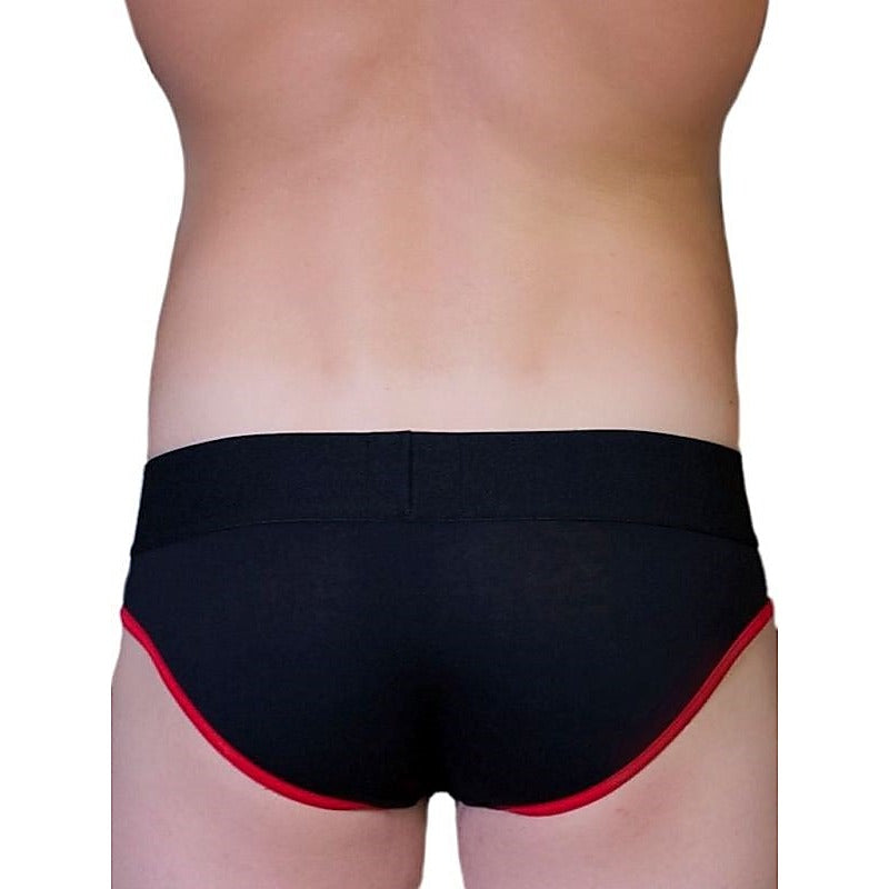 Professional Black and Red Brief by TIM Gear - Mens Briefs And Boxers