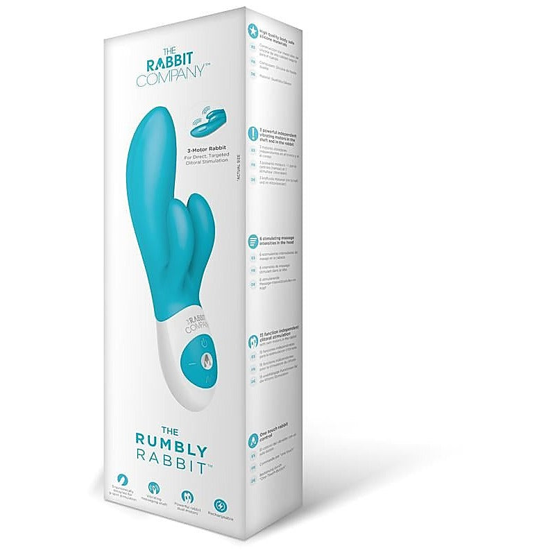 The Rumbly Rabbit 15 Function Dual Stimulation Vibrator - Rabbit Vibrators