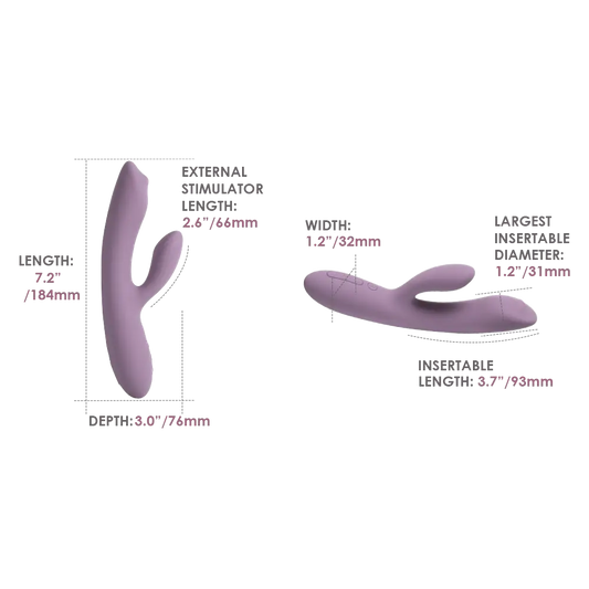 Svakom Trysta Neo G-Spot Rabbit Vibrator Romantic Rose - Rabbit Vibrators