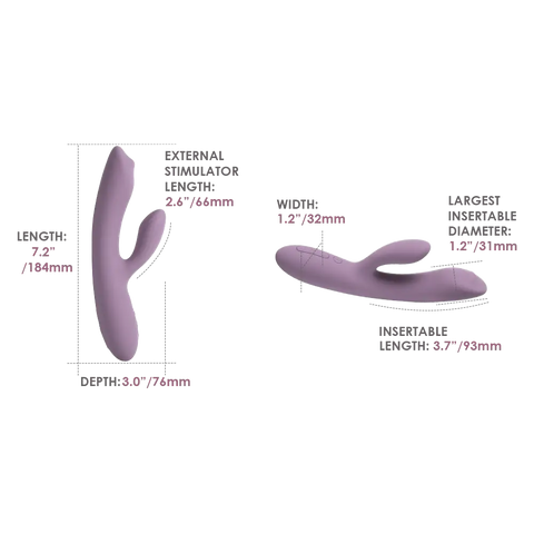 Svakom Trysta Neo G-Spot Rabbit Vibrator Romantic Rose - Rabbit Vibrators