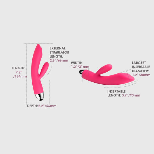 Svakom Trysta Multi Functions Rabbit Vibrator with G Spot Ball - Rabbit Vibrators