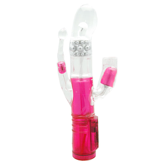 CalExotics Triple Orgasm French Kiss Rabbit Vibrator - Rabbit Vibrators