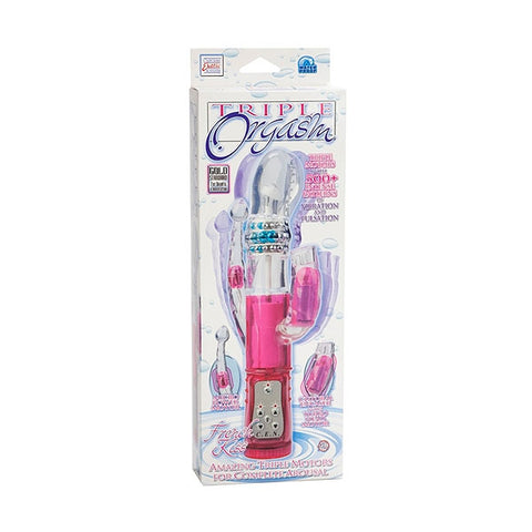 CalExotics Triple Orgasm French Kiss Rabbit Vibrator - Rabbit Vibrators