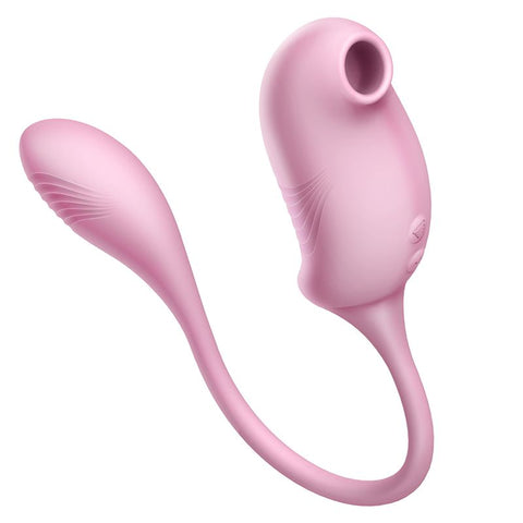 Loewie Erocome Tucana Double End Clitoral Suction Vibrator - Clit Ticklers and Pulsators