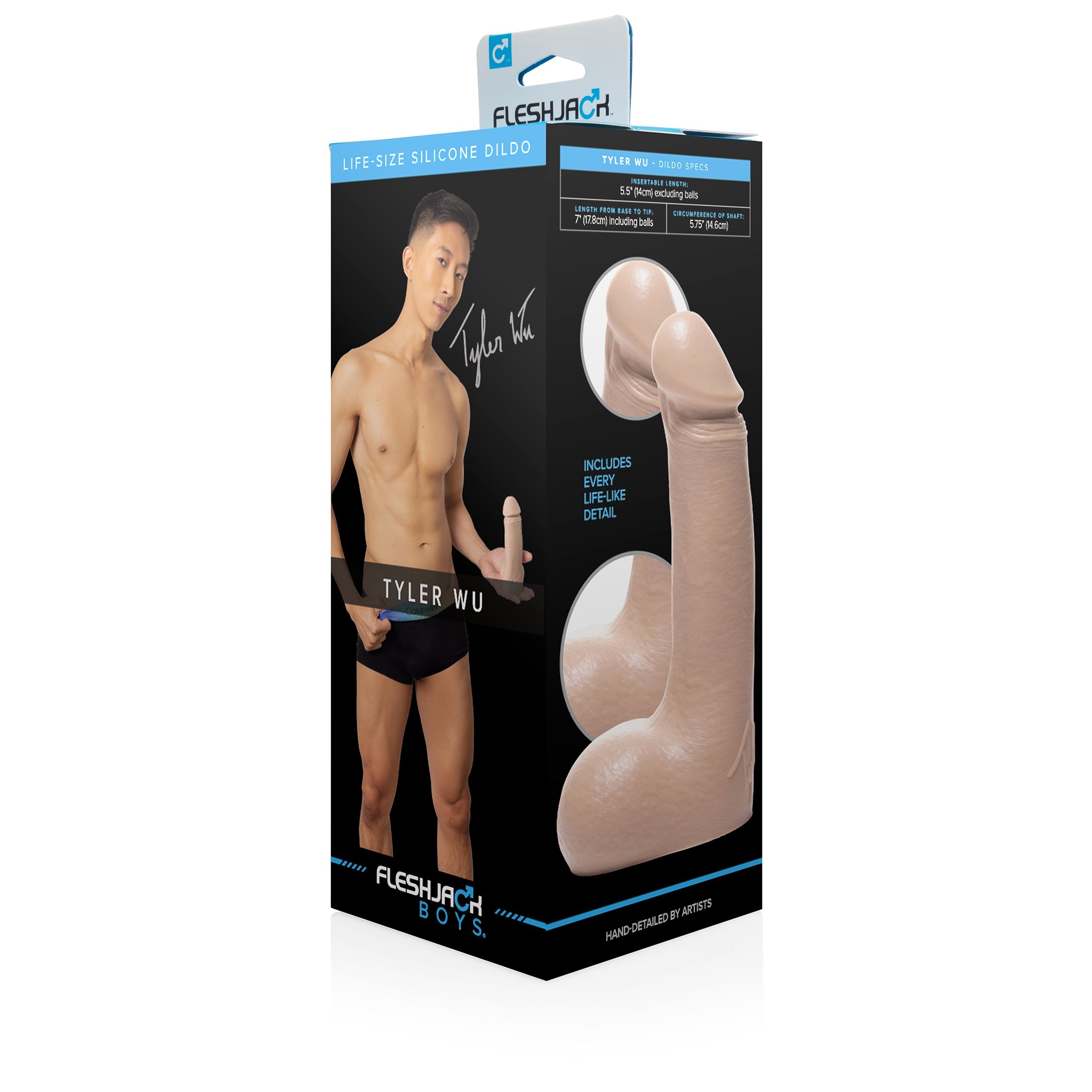 Fleshjack Boys Tyler Wu Realistic Silicone Dildo Masturbators and Strokers