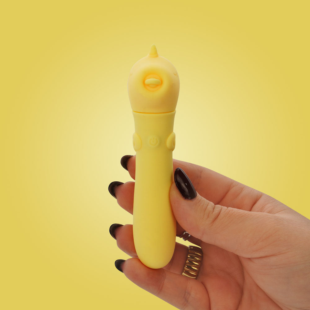 Creative Conceptions Unihorn Bean Blossom Bullet Vibe Yellow Bullet Vibrators