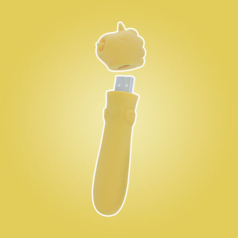 Unihorn Bean Blossom Bullet Vibe Yellow - Bullet Vibrators