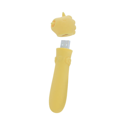 Unihorn Bean Blossom Bullet Vibe Yellow - Bullet Vibrators