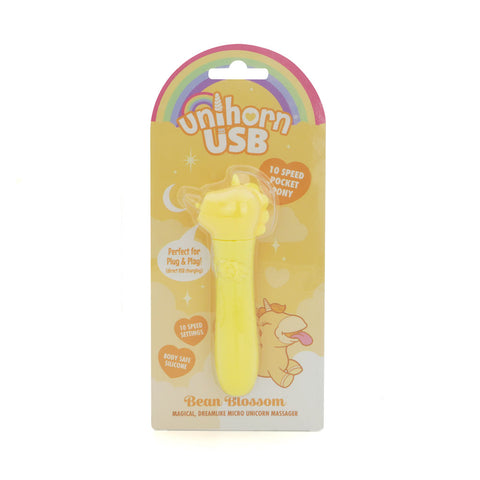 Unihorn Bean Blossom Bullet Vibe Yellow - Bullet Vibrators