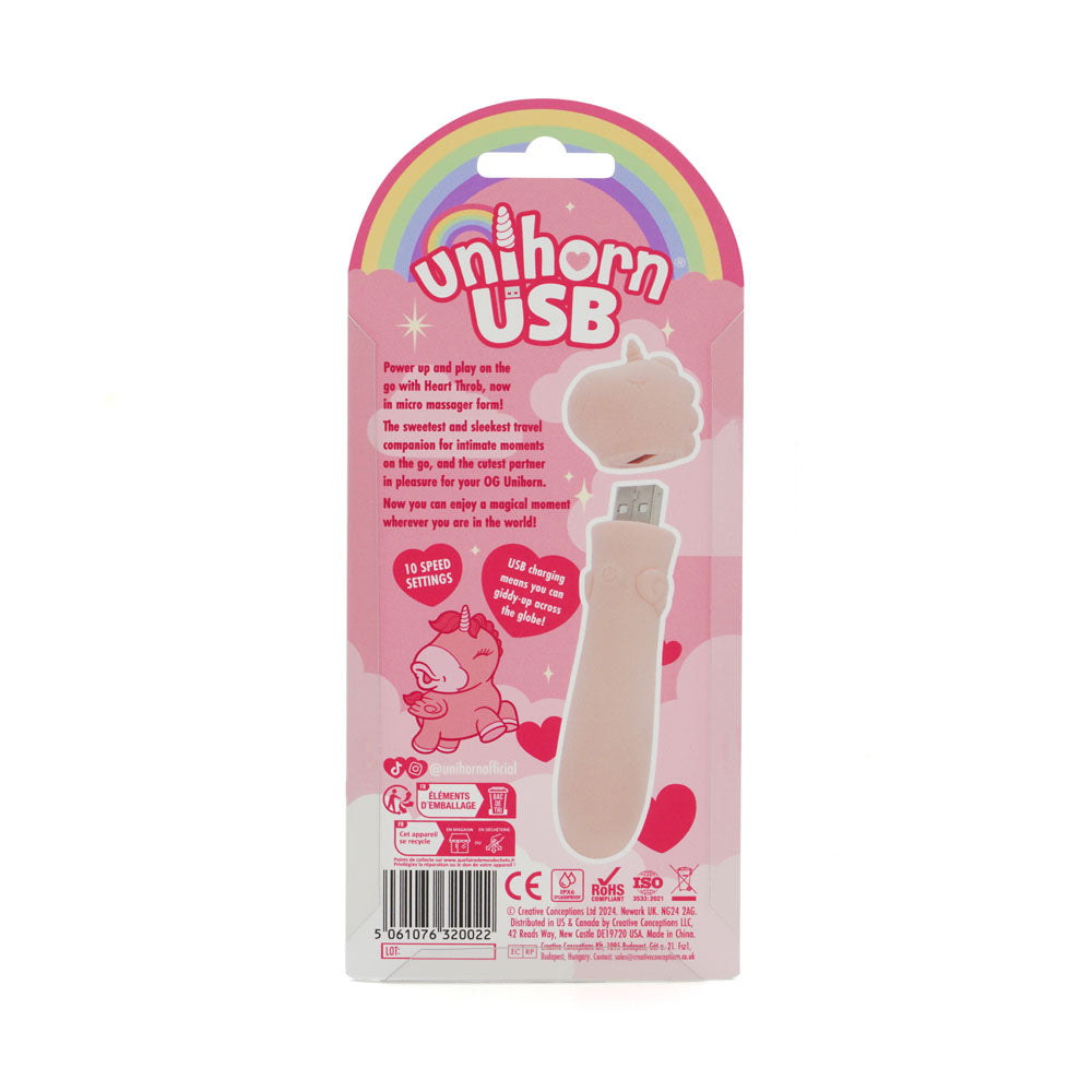Creative Conceptions Unihorn Heart Throb Vibrating Bullet Bullet Vibrators