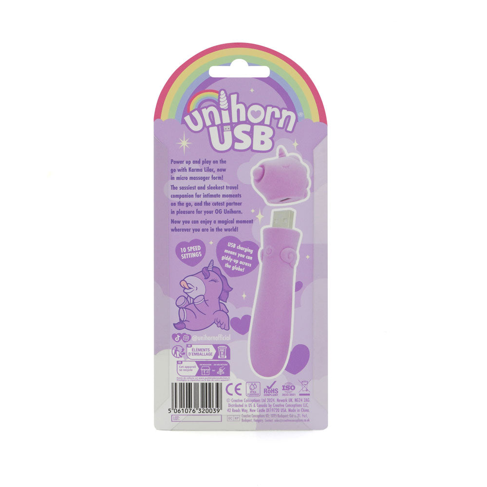 Creative Conceptions Unihorn Karma Lilac Bullet Massager Bullet Vibrators
