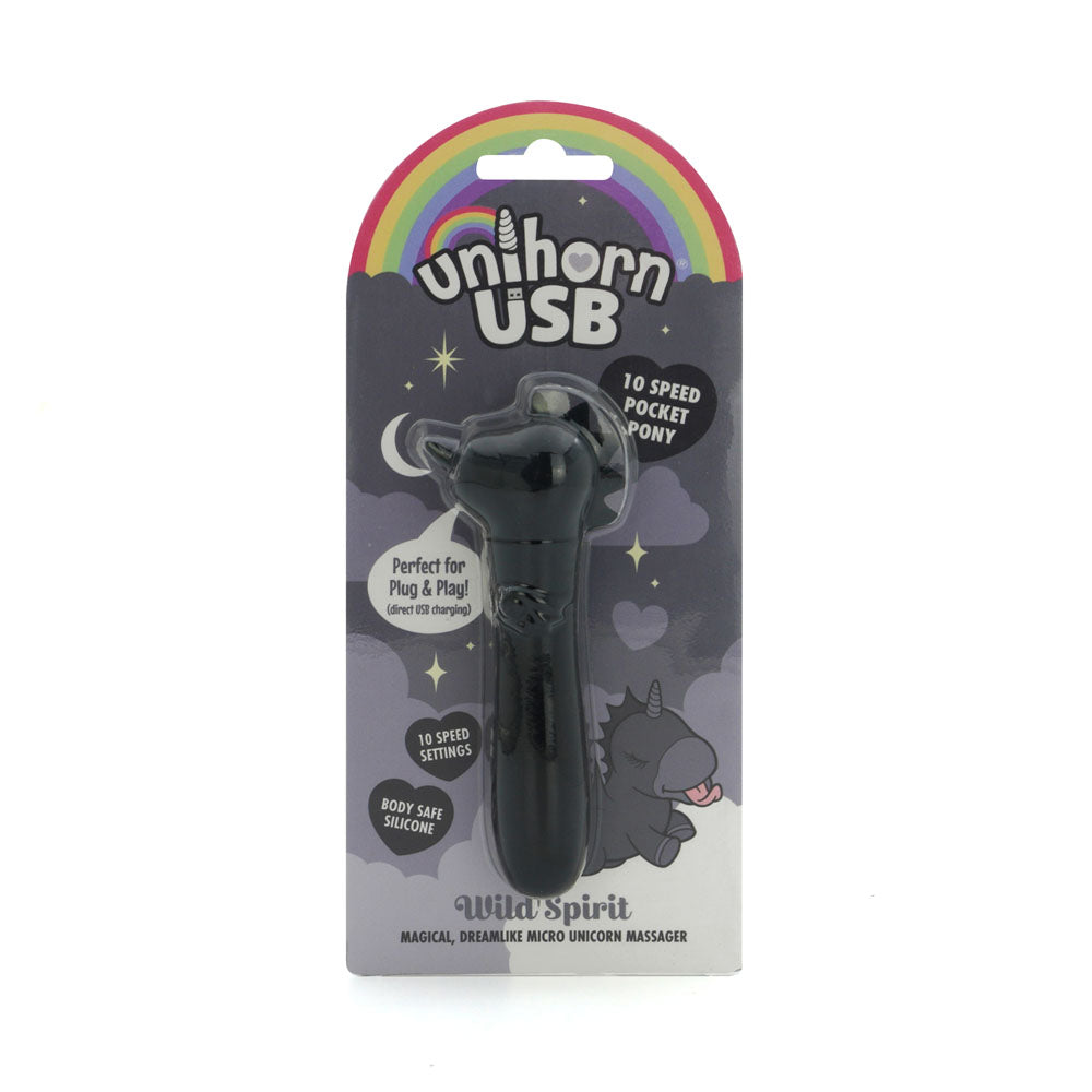 Unihorn Wild Spirit Bullet Vibe Black Bullet Vibrators