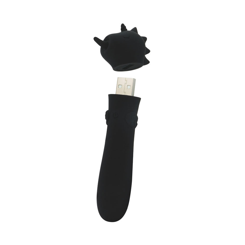 Creative Conceptions Unihorn Wild Spirit Bullet Vibe Black Bullet Vibrators