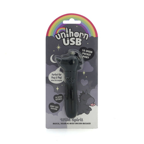 Unihorn Wild Spirit Bullet Vibe Black - Bullet Vibrators