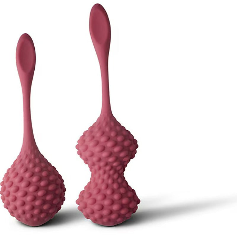 2 Piece Sensory Silicone Kegel Exerciser Set by Rocks Off - Love Eggs and Kegel Exercisers