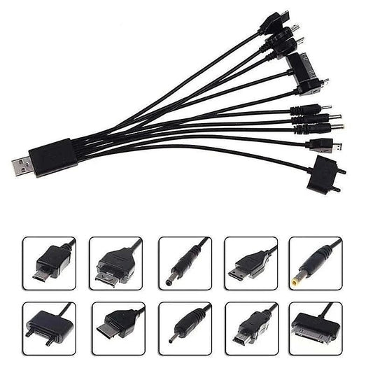 USB Multiple Cable Charger - Vibrator Accessories