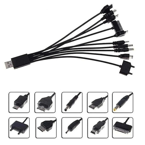 USB Multiple Cable Charger by BDStyle - Vibrator Accessories
