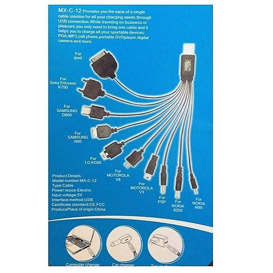USB Multiple Cable Charger - Vibrator Accessories