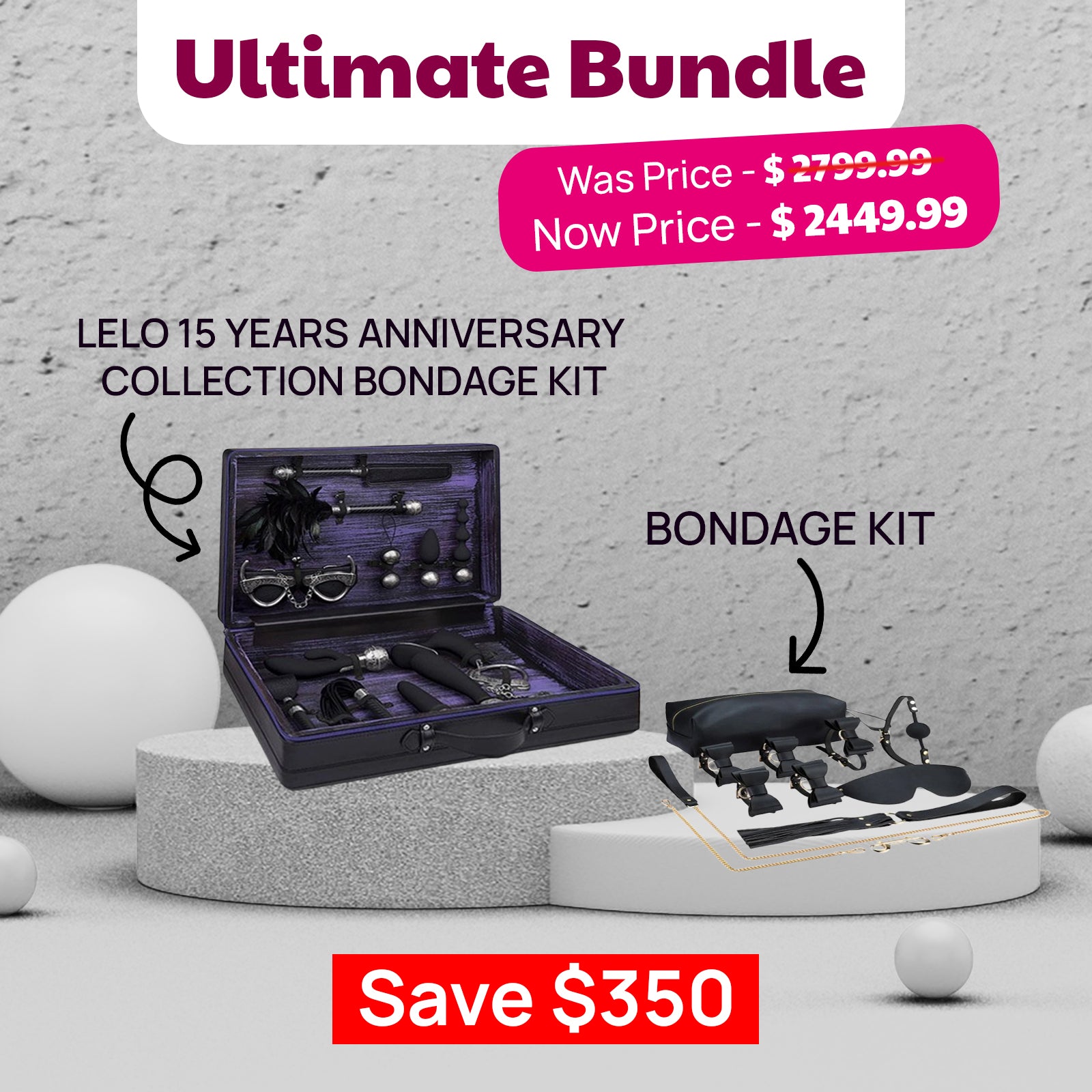 Ultimate Bundle | LELO 15th Anniversary Collection & Bondage Kit | - Unclassified