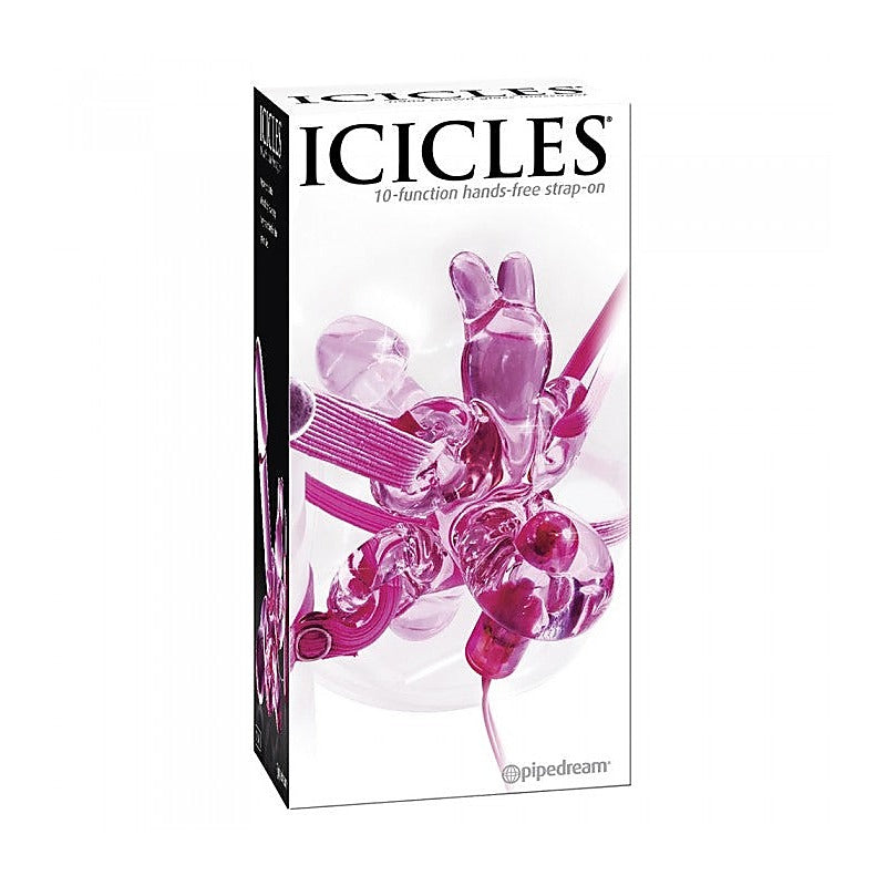 Pipedream Icicles 10-Function Hands-Free Strap-On Dildo - Strap On Sextoys