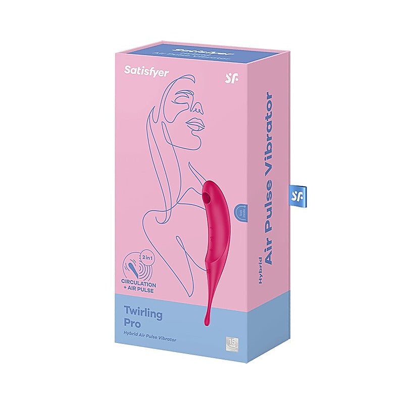 Twirling Pro Hybrid Air Pulse G Spot Vibrator by Satisfyer - Clit Ticklers and Pulsators