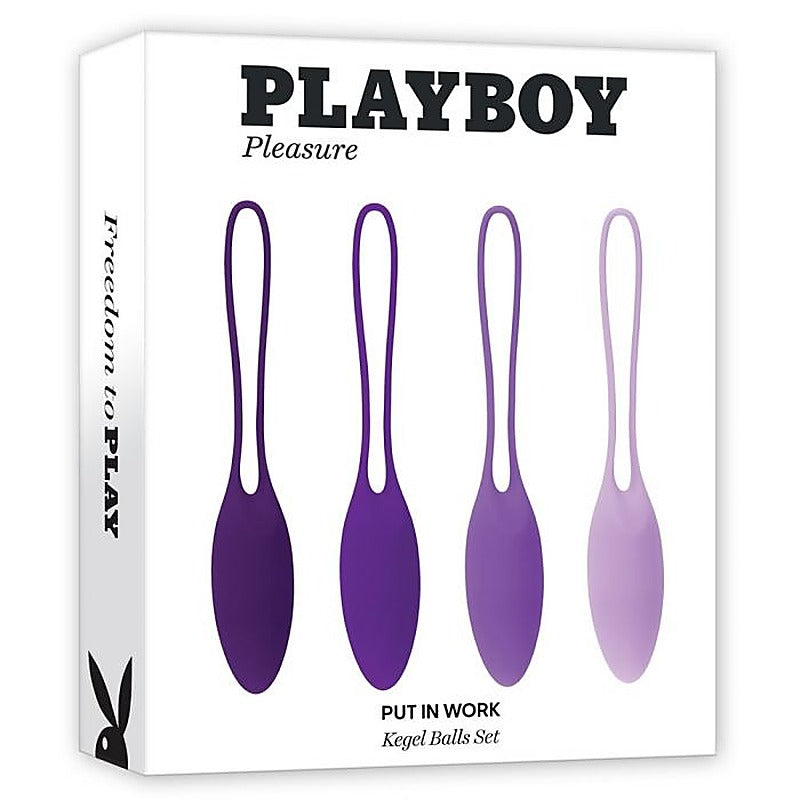 Playboy Pleasure Put In Work Kegel Exerciser Balls Set - Love Eggs and Kegel Exercisers