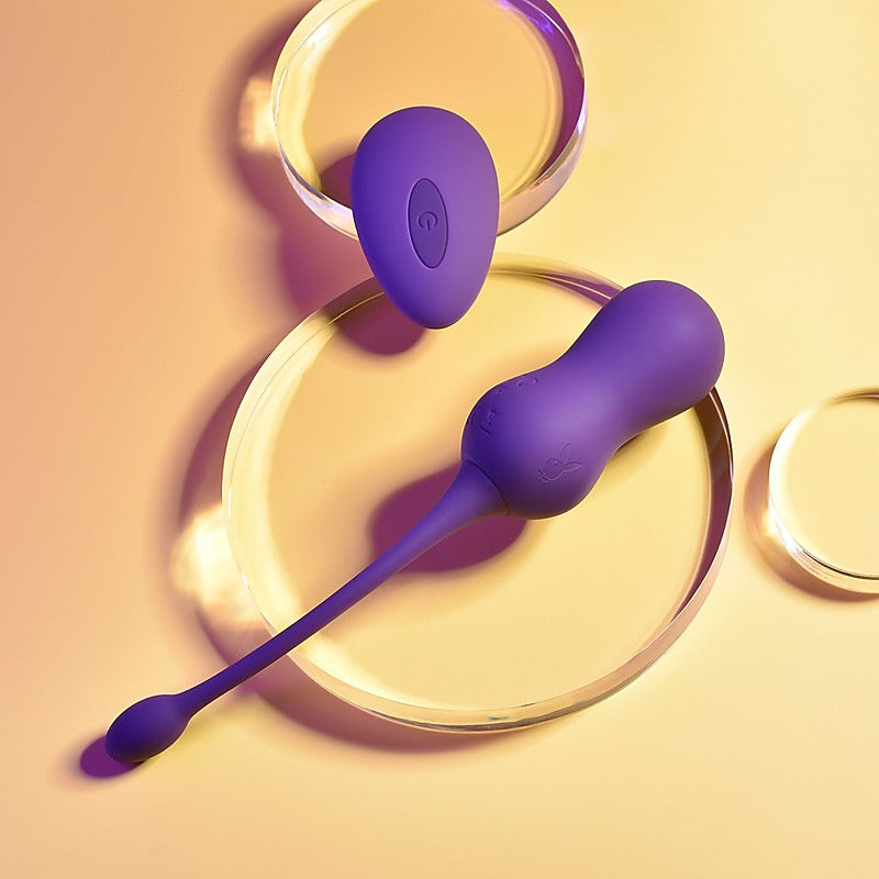 Playboy Pleasure Double Time Remote Control Kegel Balls - Love Eggs and Kegel Exercisers