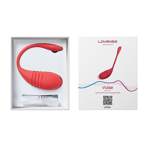 Vulse App Controlled Thrusting Love Egg by Lovense - Remote Control Vibrators