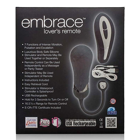 Embrace Lover's Remote by California Exotics - Love Eggs and Kegel Exercisers