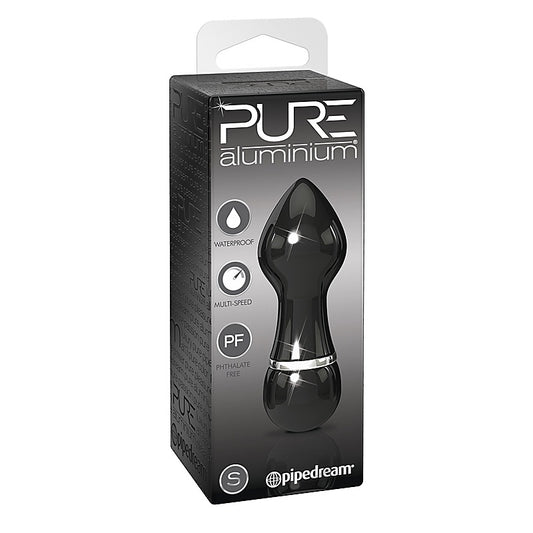 Pipedream Pure Aluminium Black Bullet Vibrator Small