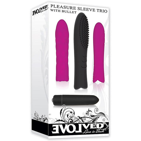 Pleasure Sleeve Trio with Bullet by Evolved - Bullet Vibrators