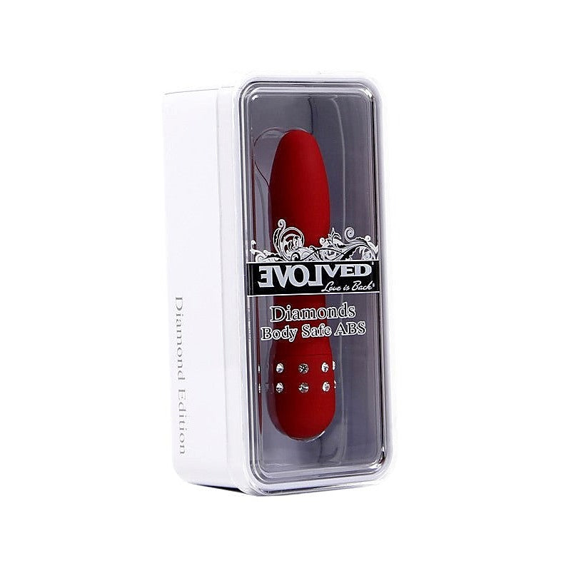 Diamond Princess Massager Red by Evolved - Clit Ticklers and Pulsators