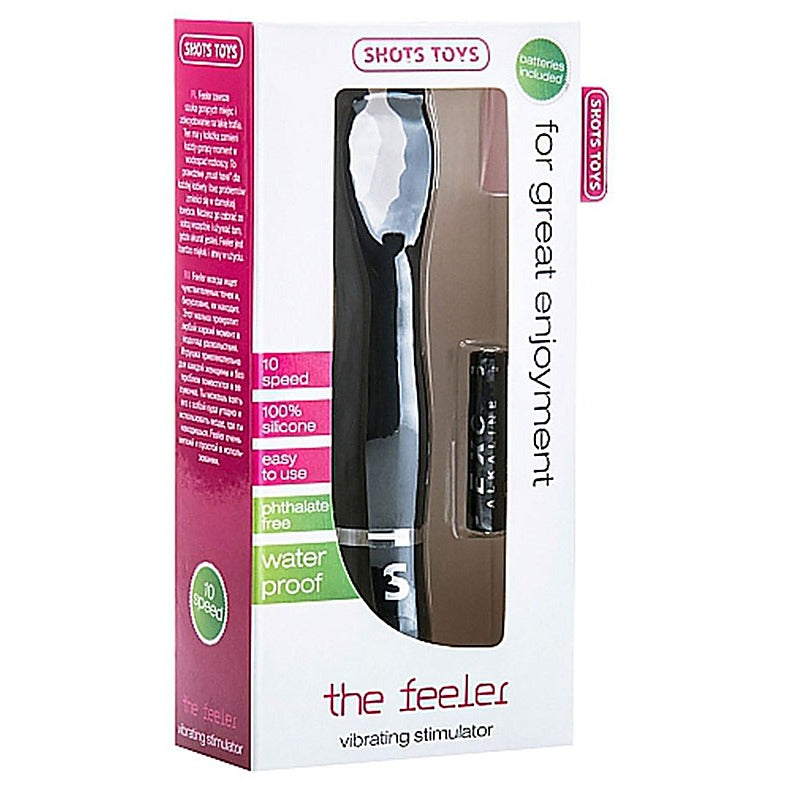 Professional The Feeler Black by Shots Toys - Clit Ticklers and Pulsators