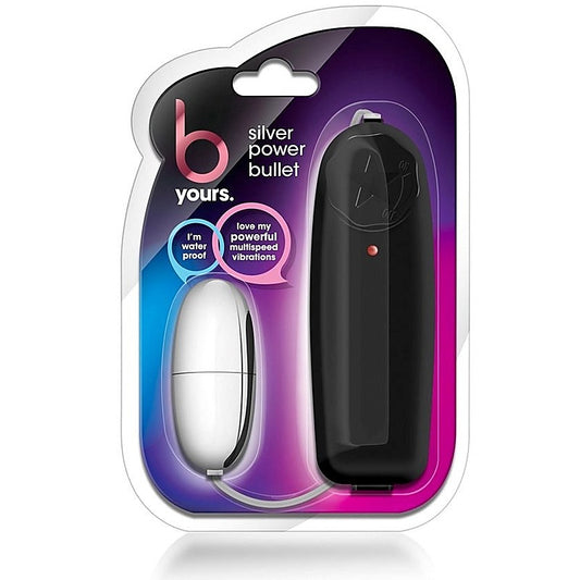 Blush Novelties B Yours Silver Power Bullet - Remote Control Vibrators