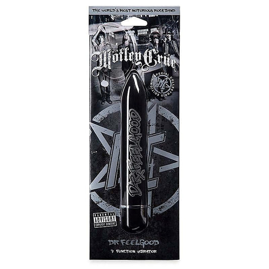 Motley Crue Dr Feelgood 7 Function Vibrator Black - Bullet Vibrators
