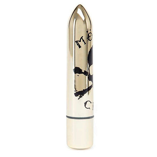 Motley Crue Classic Skull 10 Function Bullet Vibrator Gold - Personal Massagers