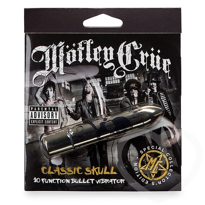 Mötley Crüe Classic Skull 10 Function Bullet Vibrator - Personal Massagers