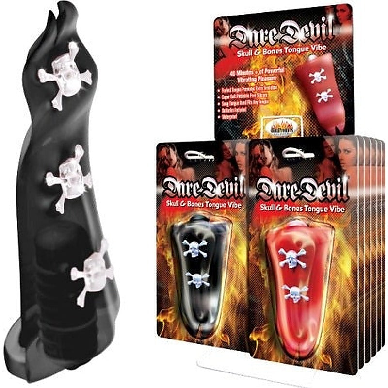 Devil Skull and Bones Tongue Vibe by Hott Products - Fancy Dress Ups