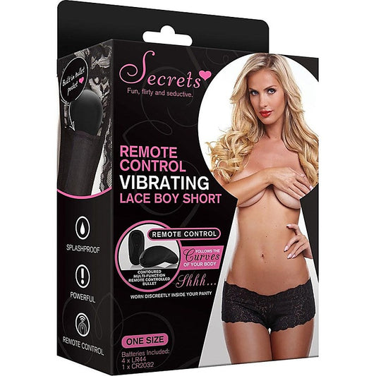 Secrets Vibrating Lace Boyshort