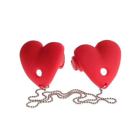 Vibrating Heart Shape Pasties by Pipedream Products - Breast and Nipple Toys