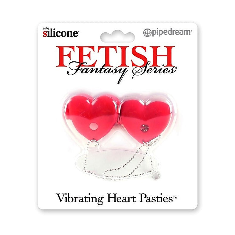 Vibrating Heart Shape Pasties by Pipedream Products - Breast and Nipple Toys