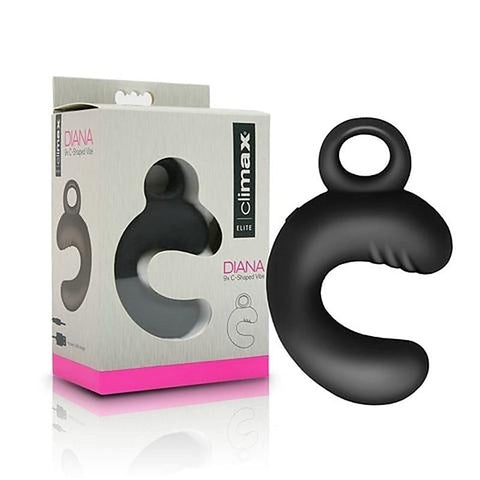 Climax Elite DIANA 9X C-Shaped Vibe by Topco - Silicone Vibrators