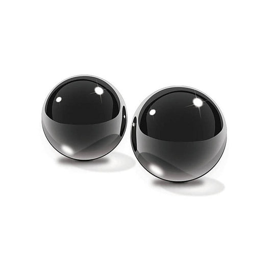 Fetish Fantasy Limited Edition Black Glass Ben Wa Balls - Love Eggs and Kegel Exercisers