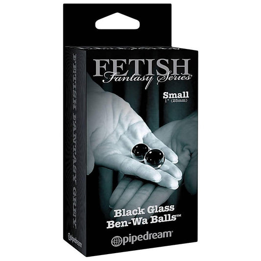 Fetish Fantasy Limited Edition Black Glass Ben Wa Balls - Love Eggs and Kegel Exercisers
