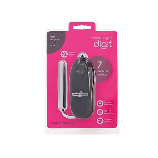 Micro Tingler Digit 7 Function Vibrator - Bullet Vibrators