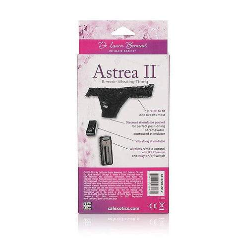 Astrea II Remote Control Vibrating Thong - Remote Control Vibrators